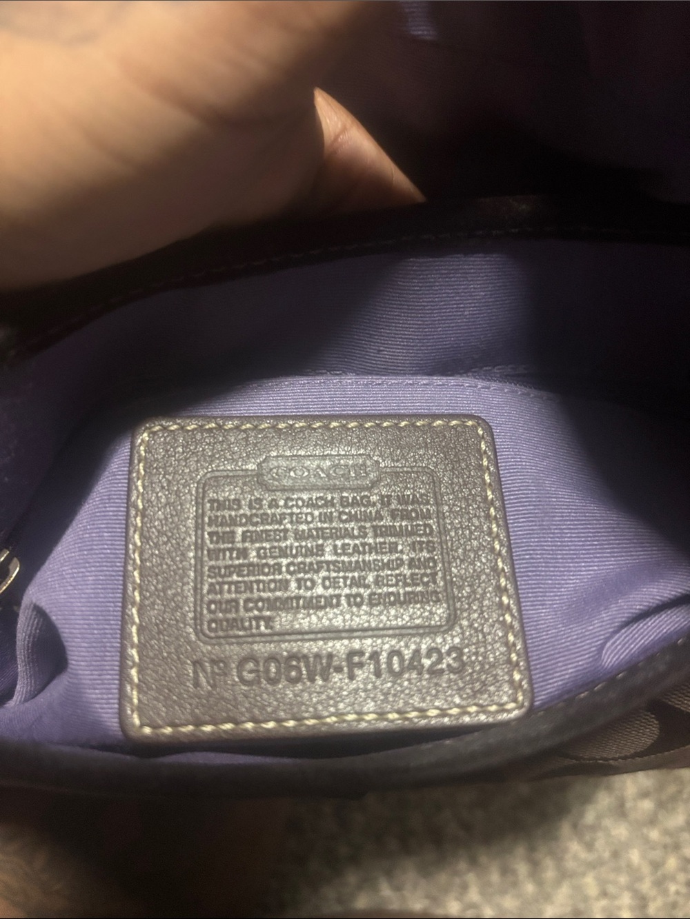Rare Vintage Coach SoHo Shoulder Bag with Leopard calf hair and Lavender Trim - Picture 8 of 8